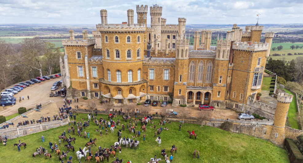 Belvoir Castle from the air