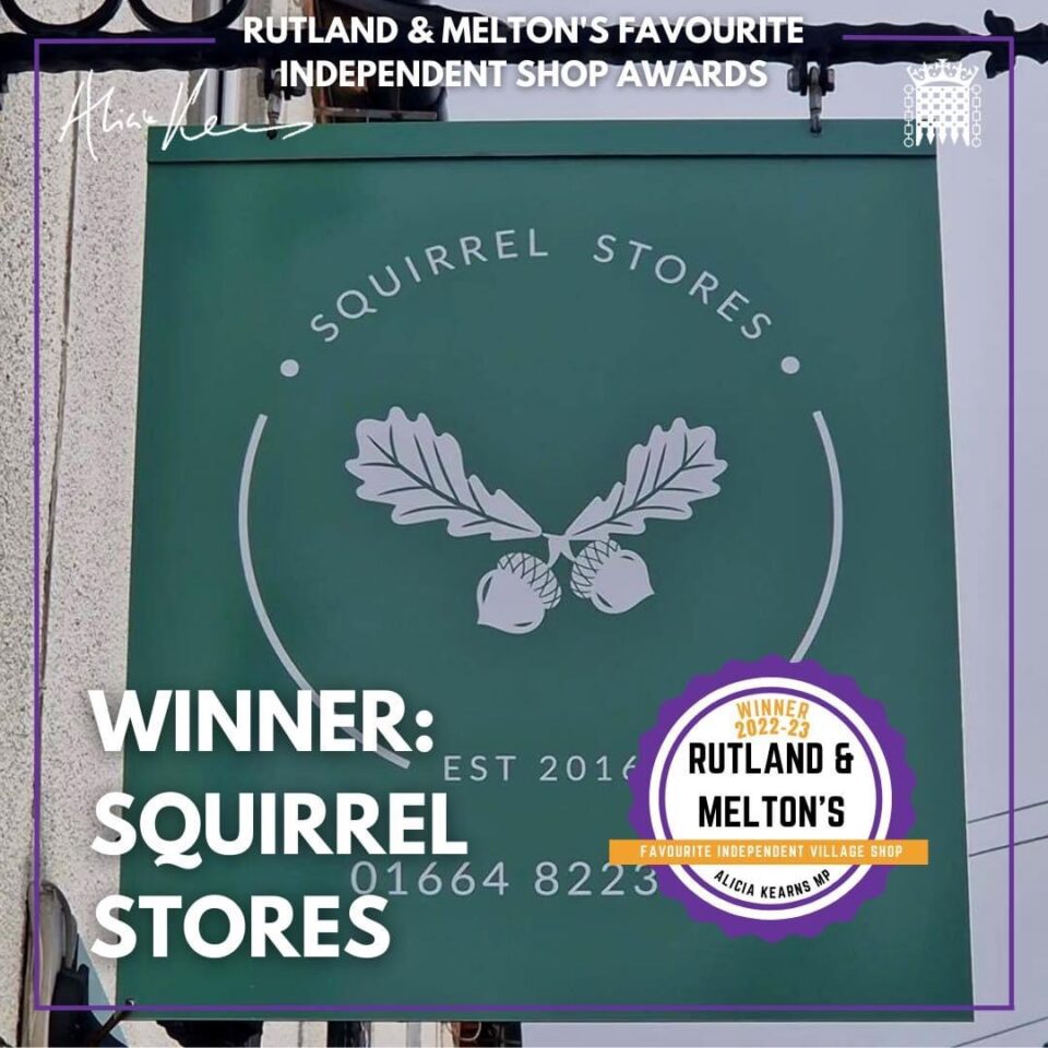 Squirrel stores, Long Clawson