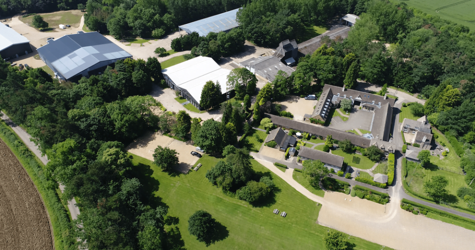 Burrough Court from the air