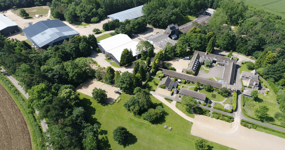 Burrough Court from the air