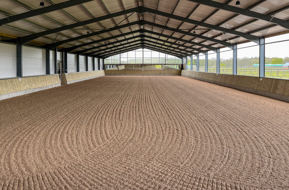 Indoor arena built by Pegasus equestrian Construction